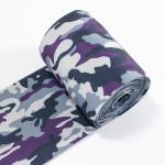 China Eco-friendly nylon custom jacquard wide elastic waist band Leopard abdominal band for sport for sale