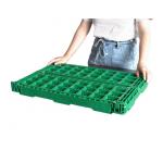 Ventilated Folding Plastic Storage Crate Basket With Handles And Lids