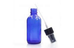 China Round ODM Boston Glass Bottles 2 Oz Blue Glass Spray Bottles supplier