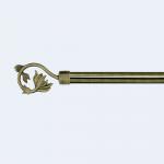 Curtain factory 28mm Anti-Brass Aluminum PND tail-on hook Twisted Pipe Curtain Rod Set With Accessories for sale