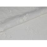 Fashion 3D Flower Lace Fabric , Embroidered Cotton Lace Fabric By The Yard for sale