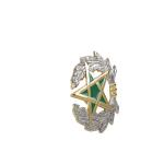 Single Die Stamping Custom Metal Pin Badges 3D Engraving  2-8mm for sale