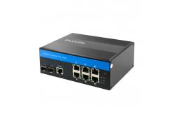 China 40Gbps 6 Port Managed Switch , Gigabit Network Switch Din Rail Mount supplier