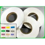 Blue Pattern Printed 60 Gsm Slitting Kraft Paper Rolls 120 G White Straw Craft for sale