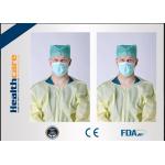 Green Disposable Head Cap Scrub Hats 30Gsm With Tie-on Hand Made/Machine Made CE ISO FDA for sale