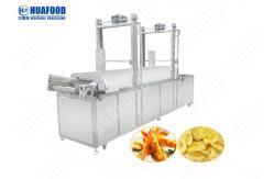 China Onion Plantain Chips Snack Food Processing Machinery 48kw Power Adjustable Temperature supplier