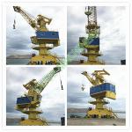 Rail Mounted 30t Lattice Boom 50m Mobile Harbour Crane