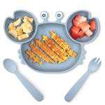 Heatproof Dinner silicone plate set Multipurpose Shatterproof for sale