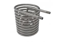 China Customized Coaxial Coil Heat Exchanger With Titanium Twisted Smooth Tube supplier
