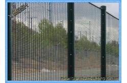 China Clearvu 358 Security Galvanized Fence Panels / Mesh Panels V Formation Horizontal supplier