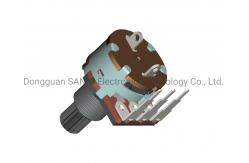 China Horizontal Plastic Shaft Potentiometer 16mm With Rotary Switch RV16801NS supplier