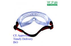 China 19cm * 7cm * 8cm Eye Protection Goggles , Custom PPE Clear Safety Glasses supplier