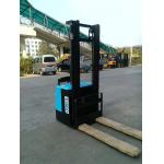 Solid Tire Electric Stacker Forklift 5000mm Hight Stand On Type forklift stacking truck for sale