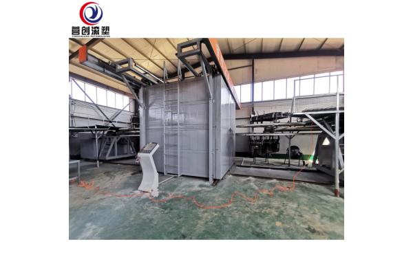 LLDPE Automatic Shuttle Rotational Molding Machine 1000L Tank Size