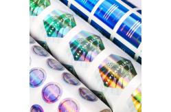 China Secure Anti Counterfeit Hologram Stickers With Microtext And Hidden Images supplier