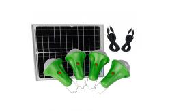 China 4PCS Lights 5200mah 18650 Solar Panel Energy System For Camping supplier