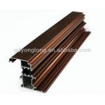 6063 T Shaped Wooden Grain Aluminium Profile Solar And Bronze Aluminium Profile for sale