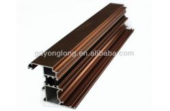 China 6063 T Shaped Wooden Grain Aluminium Profile Solar And Bronze Aluminium Profile supplier
