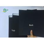 High Grade 250gsm 300gsm 350gsm Thickness Coated Black Paper For Packing Box for sale