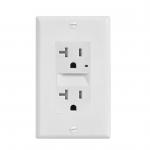 Wall Mounted Electrical Socket With Night Light 20A 125V for sale