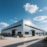 Portal Frame Prefab Pre Assembled Steel Workshop Building Storage Garage Hot Rolled Section Construction for sale