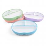 Freezer Safe Silicone Childrens Plates Silicone Juveniles Plates for sale