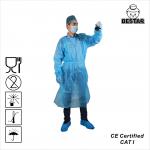 Non Woven Fabric Disposable Isolation Gown Non Woven Protective Gowns Pack for sale