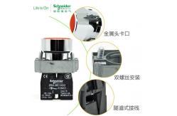 China XB2B Push Button Switch Industrial Electrical Controls Illuminated Flush Head 24v 230v 1NO1NC supplier