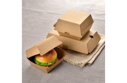 China Customized Disposable Fast Food Grade Corrugated Paper Packaging Burger Box supplier