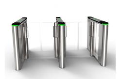 China 100W 50HZ Access Control Turnstile Gate 10mm Acrylic Indoor DC Motor supplier
