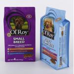Gravure Printing Flat Bottom Top Zipper Pet Food Packaging Bags 250g 500g for sale