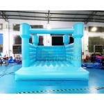 Blue 18OZ PVC Inflatable Jumping Castle Wedding Bounce House for sale