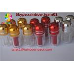 Small sex  empty medicine bottles with aliminum foil cap , bullet shell casing