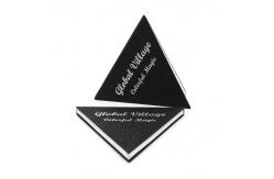 China Eco Friendly Triangle Eyeshadow Palette Special Shaped With Magnetic Closure supplier