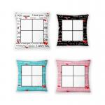 Custom Lovers Linen Sublimation Pillow Cover 4 Panel Sublimation Pillow Case for sale