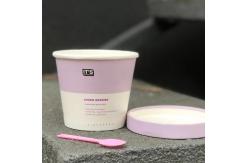 China Disposable Biodegradable OEM Custom Design Ice Cream Drinking Food Packing Container Paper supplier