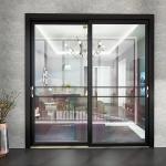 Double Glass Balcony Aluminum Sliding Door External Sliding Glass Patio Doors for sale