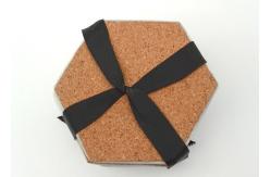 China Polished White Stone Coasters Hexagon Shape Moisture Proof High Durability supplier