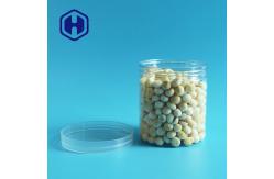 China FDA 385ml Transparent Leak Proof Plastic Jar With Screw Cap supplier