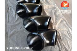 China ASTM A234 WPB Carbon Steel Seamless Fittings Elbow Rust Proof Black Oil Surface supplier