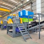 Automatic Double Shaft Shredder Machine Brass / Copper Twin Shaft Shredder Machine for sale
