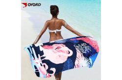 China Bath Sublimated Beach Towels Shrink Resistant Portable Overlock Durable supplier