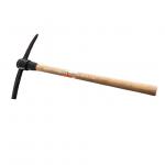 Steel Pickaxe with wooden handle for sale