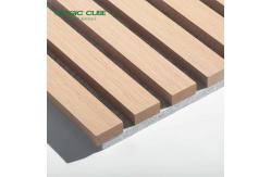 China Customizable Square Acoustic Timber Wall Panels With Melamine Finish supplier