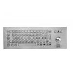 Dynamic Waterproof Stainless Steel Keyboard With Trackball for sale