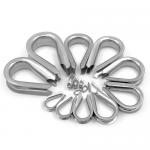 Chicken Heart Shaped Tube Thimble Ring Stainless Steel For Wire Rope Loop Accessories for sale