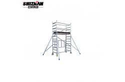 China Portable Aluminum Rolling Telescopic  Scaffold Tower Easy Assemble supplier