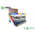 Foldable Retail Cardboard Counter Paper Display Box Stands Custom Logo For Promotion for sale