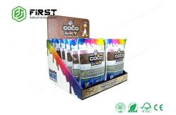 China Foldable Retail Cardboard Counter Paper Display Box Stands Custom Logo For Promotion supplier