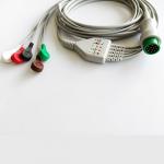 A8 Encrypt 5 Leads Biolight Ecg Patient Cable BLT Qseries Round 12pin for sale